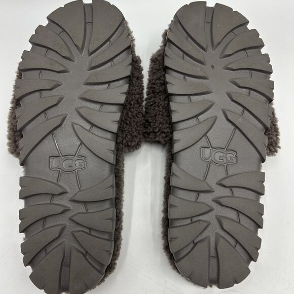 UGG Women’s Cozetta Curly Slipper Slides Sandals 1130838 Grey Size 11 - Picture 8 of 9